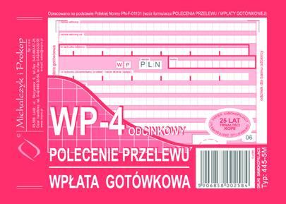 druk-445-5m-polecenie przelewu a6/4 wpl.got.m&p