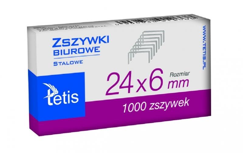 tetis zszywki 24/6 a 1000  /10//500/