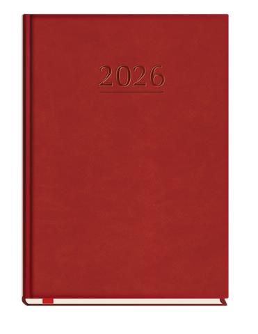 M&P TERMINARZ POPULARNY 2026 BORDO A5   T-209V-B