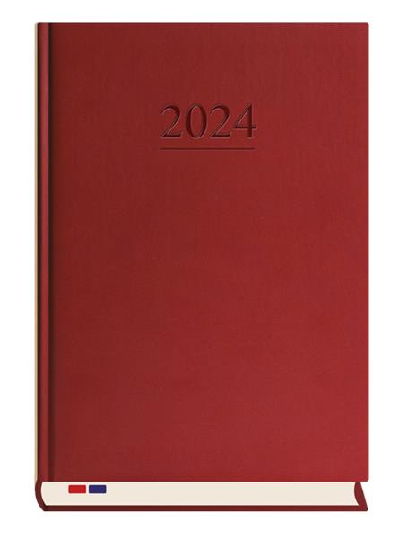 M&P TERMINARZ STACJONARNY 2026 BORDO A4 T-229V-B