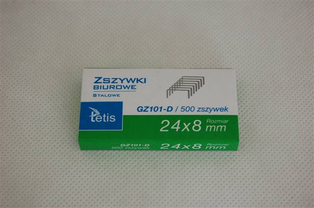 tetis zszywki 24/8 a'500 /10/ gz101-d