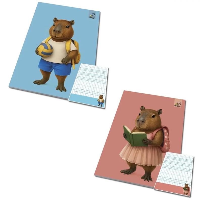 BEE-BEE NOTES A6 50K KRATKA CAPIBARA 1  80G/M2 /10/