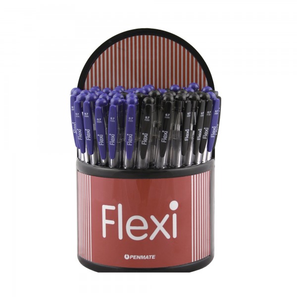 TT-DŁUGOPIS FLEXI OP.50SZT NIEBIESKICH  35+15 CZARNYCH TT7041 PENMATE