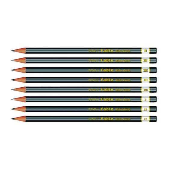 tt-ołówek fable techniczny z drewna     cedrowego display op.288szt hb/b/2b/4b/h/2h/3h/4h