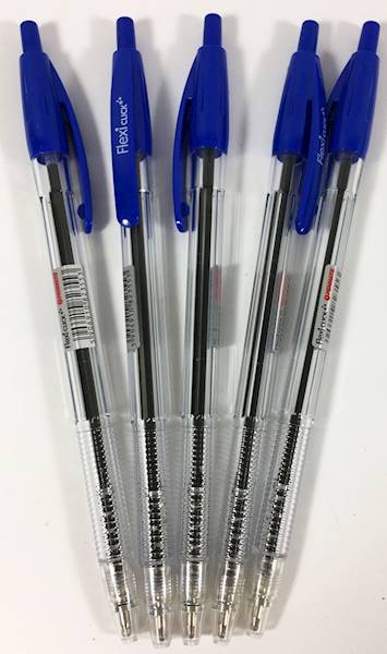 tt-długopis flexi niebieski 1.0mm click /24/