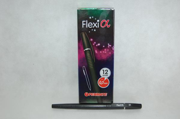 tt-długopis flexi alfa czarny 0,7mm /12/
