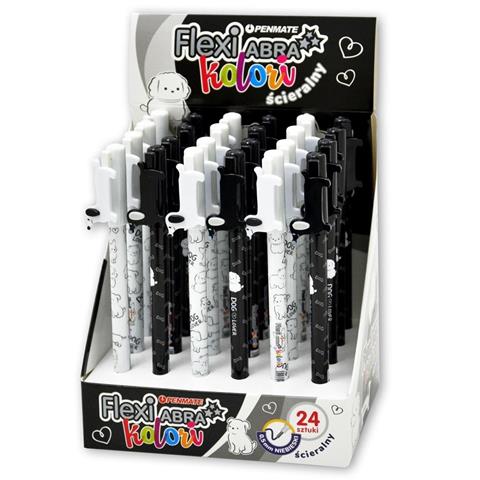 TT-DŁUGOPIS FLEXI ABRA WYMAZYWALNY COLOUR DOG LOVER NIEBIESKI 0.5mm  /24/