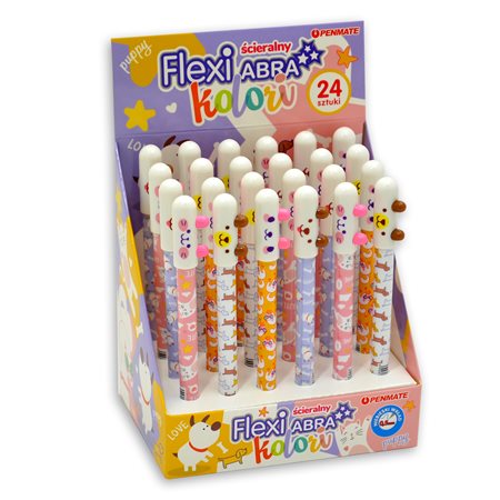 TT-DŁUGOPIS FLEXI ABRA WYMAZYWALNY NIEBIESKI KOLORI 0.5MM PENMATE TT8270 /24/