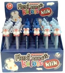 TT-DŁUGOPIS ŚCIERALNY PINGWIN TT-8823 FLEXI COLORI CLICK /24/
