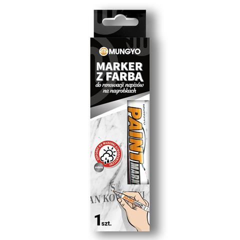 TT-MARKER OLEJOWY Z FARBĄ DO RENOWACJI  NAPISÓW NA NAGROBKACH SREBRNY TT8845    MUNGYO /12/