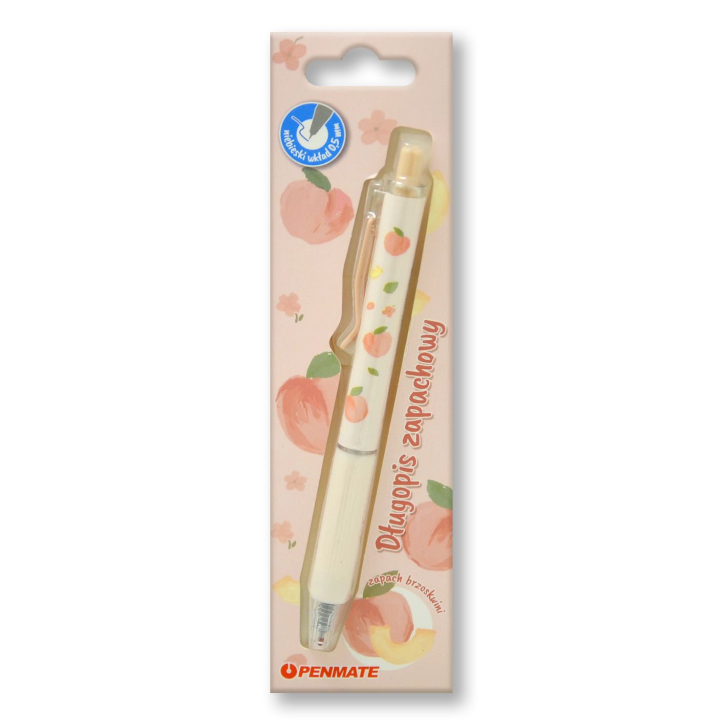 TT-DŁUGOPIS ZAPACHOWY 0.5MM NIEBIESKI ZAPACH BRZOSKWINI TT8948 PENMATE