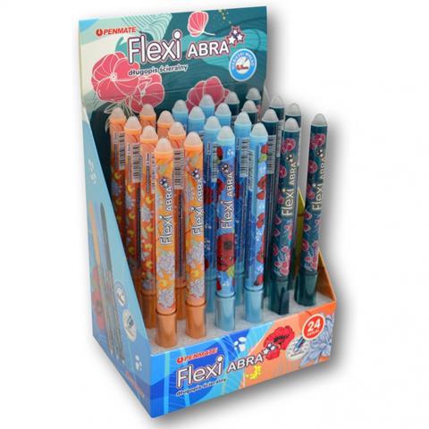 TT-DŁUGOPIS FLEXI ABRA 0WYMAZYWALNY FLORAL NIEBIESKI 0.5mm  /24/