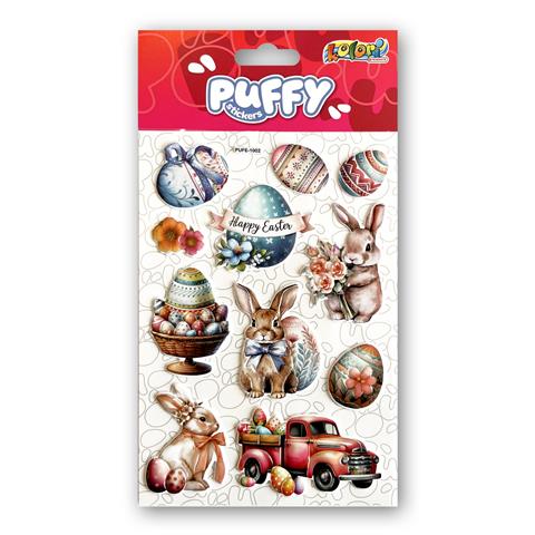 TT-WN NAKLEJKI PUFFY WIELKANOC PUFE-1002 KOLORI TT9288 PENMATE