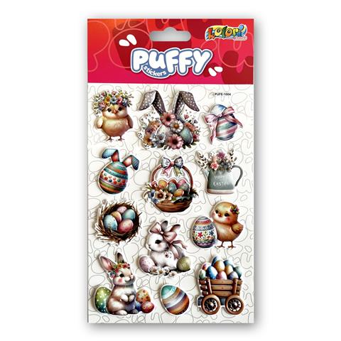 TT-WN NAKLEJKI PUFFY WIELKANOC PUFE-1004 KOLORI TT9290 PENMATE