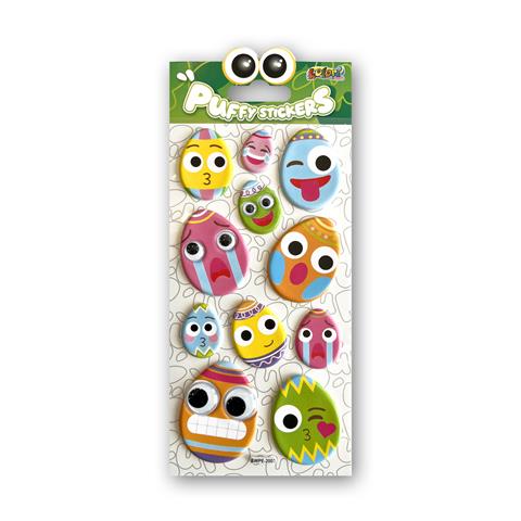 TT-WN NAKLEJKI PUFFY Z OCZKAMI PISANKI SWPE-2003 KOLORI TT9295 PENMATE