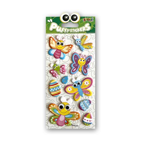 TT-NAKLEJKI PUFFY Z OCZKAMI MOTYLE SWPE-2004 KOLORI TT9296 PENMATE