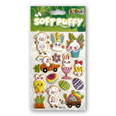 TT-WN NAKLEJKI PUFFY WIELKANOC SWPE-3203 KOLORI TT9299 PENMATE
