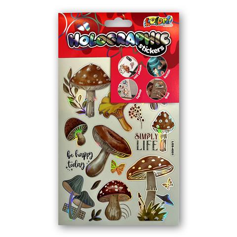 TT-NAKLEJKI HOLOGRAPHIC GRZYBY LGS-4001 KOLORI TT9312 PENMATE