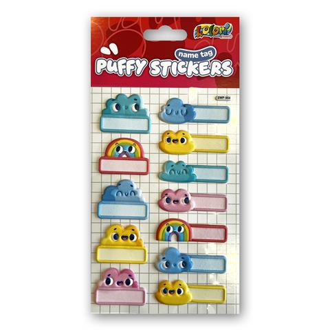 TT-NAKLEJKI PUFFY NAME TAG CHMURY SWP-904 KOLORI TT9322 PENMATE