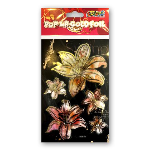 TT-NAKLEJKI GOLD FOIL LILJE HMSB-701  KOLORI TT9336 PENMATE