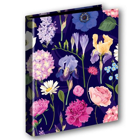 TT-SEGREGATOR A4/2 4CM KWIATY POLSKIE   HORTENSJA NA CIEMNYM TLE FOLIA MAT NIE  RYSUJĄCA