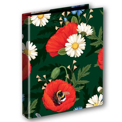 TT-SEGREGATOR A4/2 4CM KWIATY POLSKIE   MAKI W ZIELENI FOLIA MAT NIERYSUJĄCA