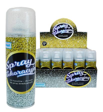 SPRAY DEKORACYJNY BROKAT SREBRNY/24/    SCHEMAT 1592