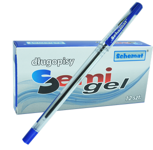 sch-długopis semi gel niebieski #108    o,7mm /12/