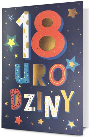 PAN DRAGON KARTKA OZDOBNA 18 URODZINY   HM200-3441