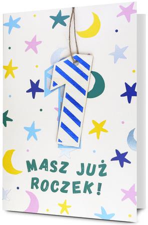 PAN DRAGON KARTKA OZDOBNA 1 URODZINY    HM200-3505