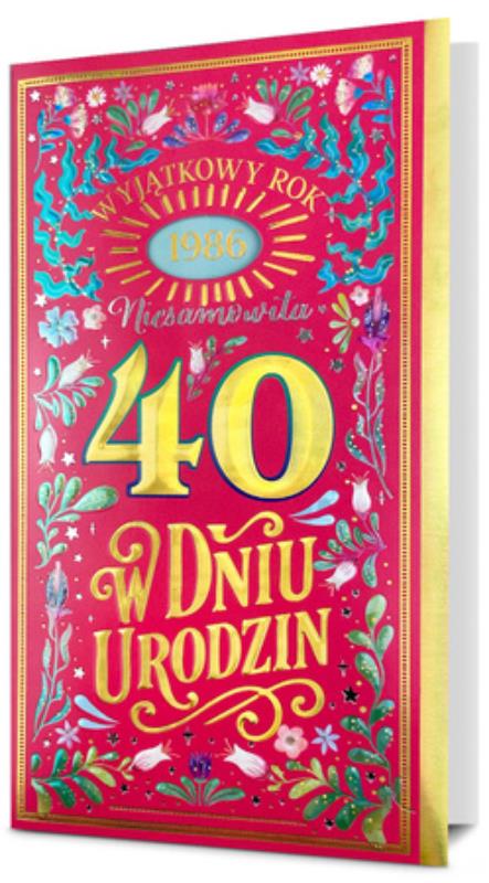 PAN DRAGON KARTKA OZDOBNA 40 URODZINY   HM200-3616
