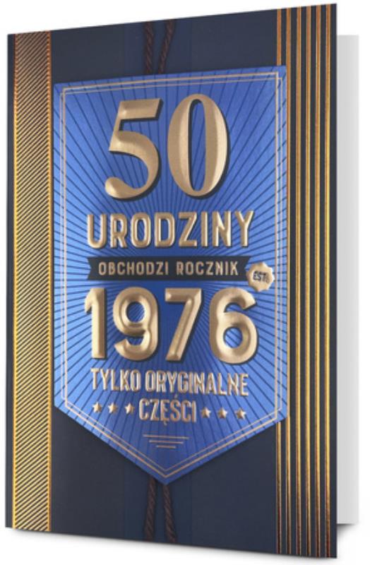 PAN DRAGON KARTKA OZDOBNA 50 URODZINY   HM200-3629