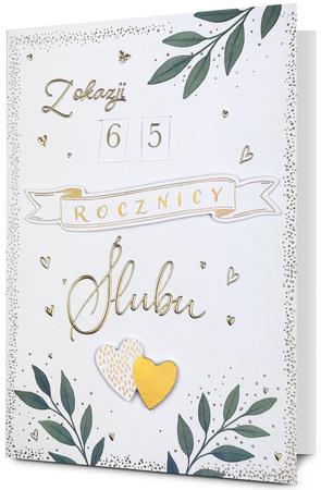 PAN DRAGON KARTKA OZDOBNA ROCZNICA ŚLUBU PRZESUWANE CYFRY HM200-3669