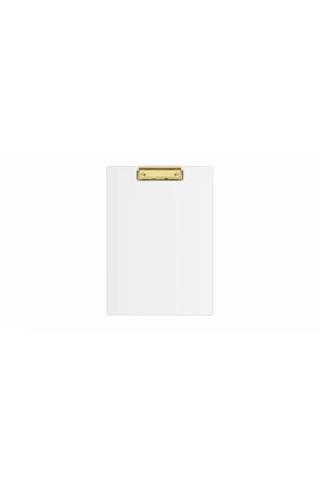 BIURFOL DESKA Z KLIPEM A4 BIAŁY + ZŁOTY MECHANIZM KHG-01-10