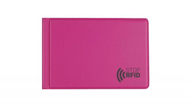 BIURFOL ETUI NA DOKUMENTY Z ZABEZPIECZENIEM RFID NC RÓŻOWA TE-20-03