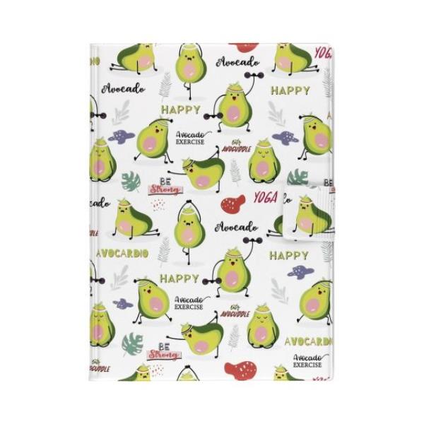 BIURFOL NOTES A5 NA RZEP Z NADRUKIEM AVOCADO