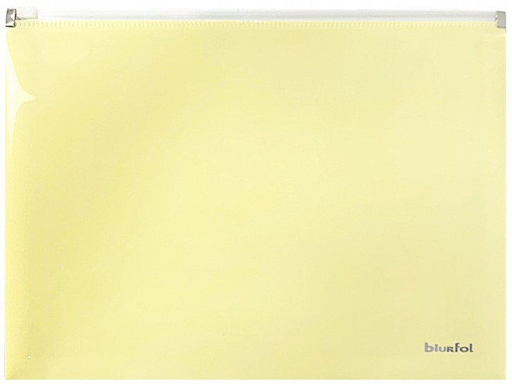 biurfol teczka a5 pp na suwak żółta     pastel tsp-a5-03 /10/