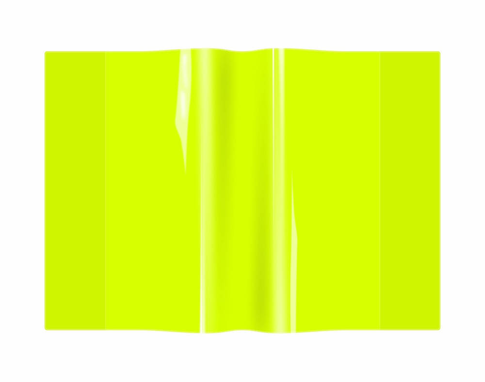 BIURFOL OKŁADKA A5 ZESZYTOWA PVC NEON   ŻÓLTA /10/