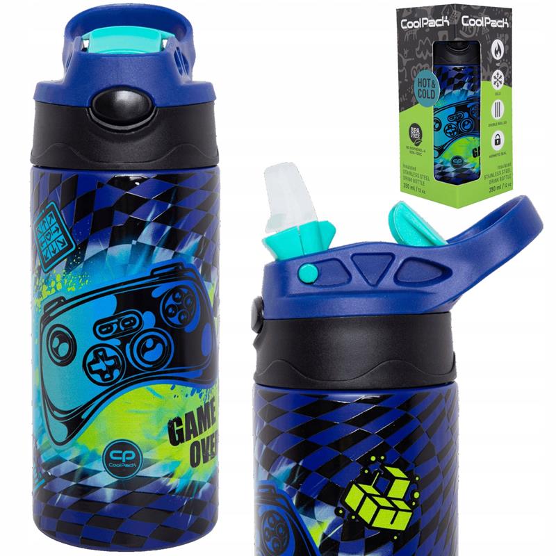COOL PACK BIDON METALOWY 350ML BONO GAMER CHESS Z10964 PATIO