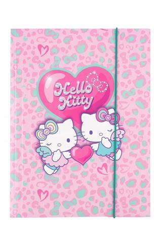 PATIO TECZKA A4 Z GUMKĄ WZÓR 3PINK1 HELLO KITTY