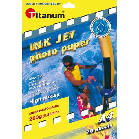 TITANUM PAPIER FOTO BŁ.WOD.A4 260G 20K