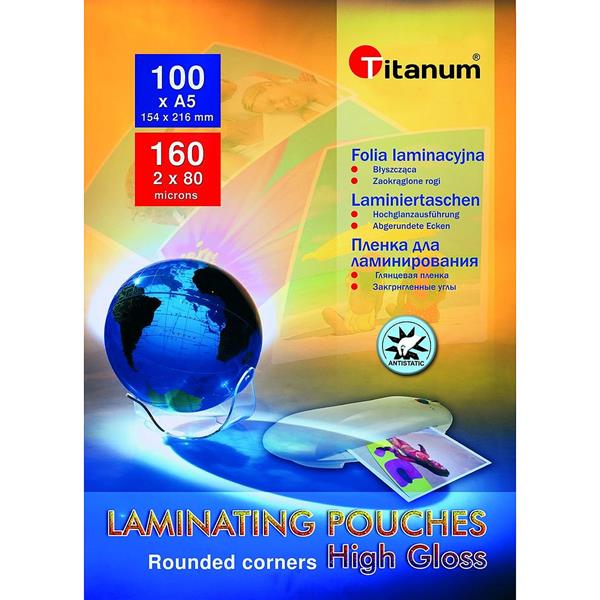 titanum folia laminacyjna a5 80mic a'100