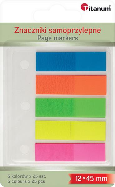 TITANUM ZNACZNIKI SAMOPRZ.5KOL.FLUO  201668