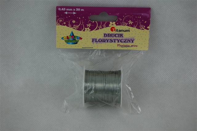 TITANUM DRUCIK FLORYSTYCZNY 30M SREBRNY 339370