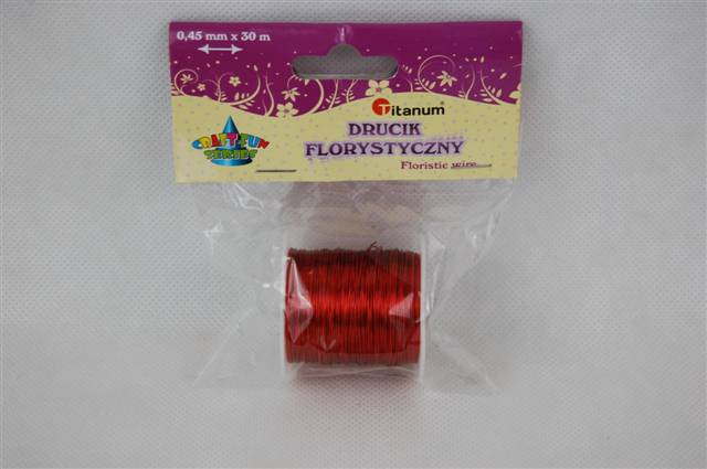 titanum drucik florystyczny 30m czerwony339373