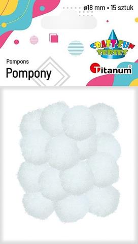 TITANUM POMPONY 1,8CM A`15 BIAŁE