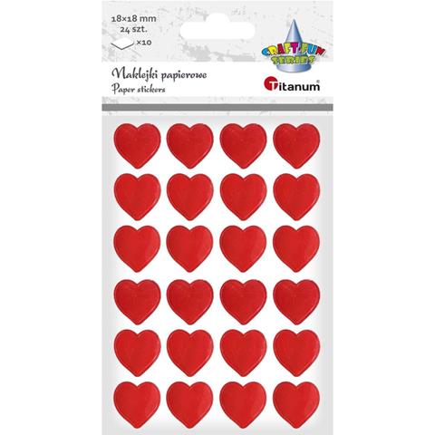 TITANUM NAKLEJKI A'24 10 ARKUSZY SERCA  362084