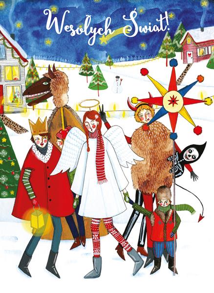 HENRY KARTKA OZDOBNA B6 BN KOLĘDNICY    ZAPACHOWA GWIAZDKA