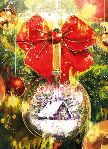 HENRY KARTKA OZDOBNA B6 BN BOMBKA       GWIAZDKA