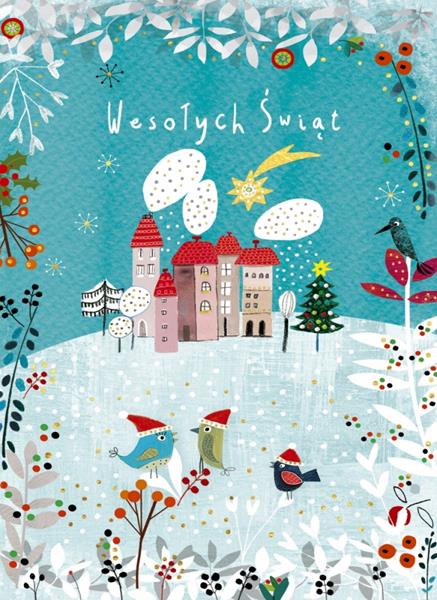 HENRY KARTKA OZDOBNA B6 BN MRÓZ GWIAZDKA